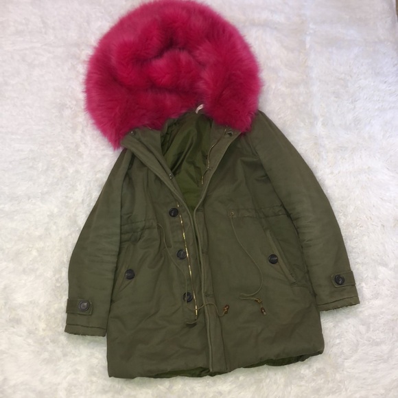 K.Zell Faux Fur Trim Parka Jacket - Picture 8 of 16